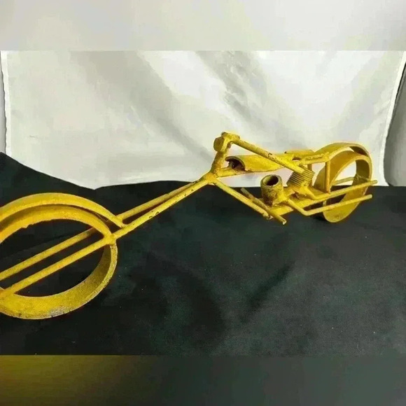 Metal Art destressed  Motorcycle, - Picture 5 of 7